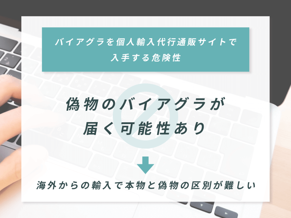 偽物のバイアグラが届く可能性あり