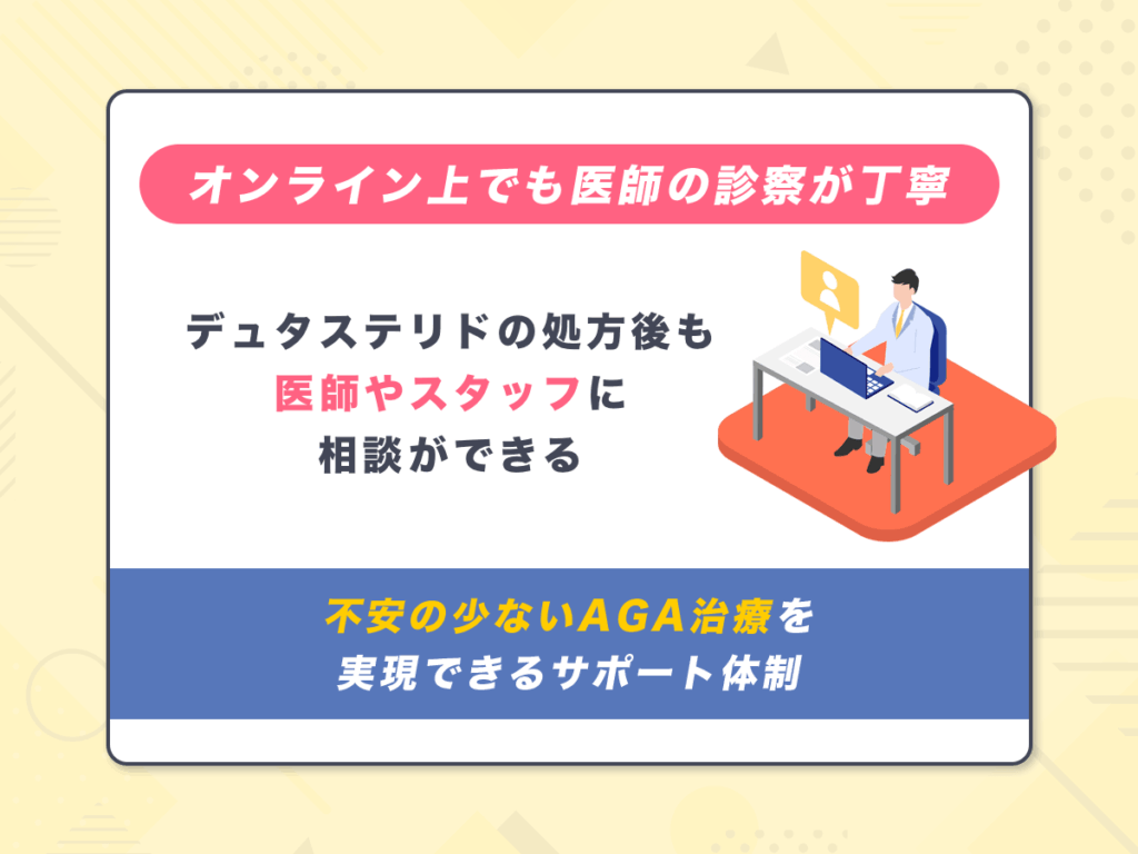 医師の説明が丁寧で継続しやすいデュタステリドのプランがある口コミ