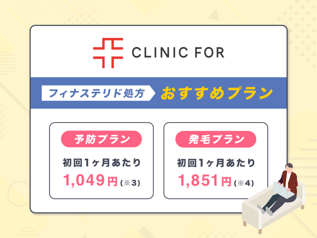 クリニックフォアでフィナステリド（プロペシア）を処方してもらう方法